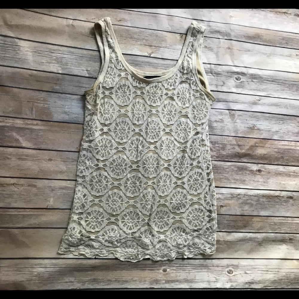 💕Karen Kane lace tank top - medium💕